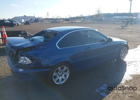 2002 BMW 325Ci из США, поврежденный, VIN WBABN33482JW51512